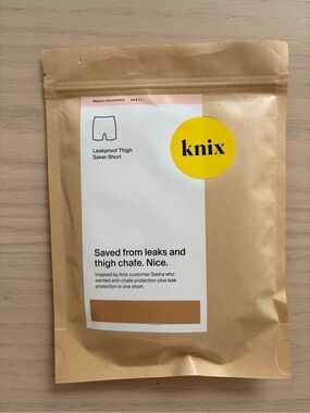 NWT Knix Leakproof Thigh Saver Short XXXL- Brown